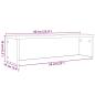Preview: Küchenregal Stapelbar Grau Sonoma 60x15x16 cm Holzwerkstoff