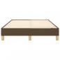 Preview: Bettgestell ohne Matratze Dunkelbraun 120x200 cm Stoff