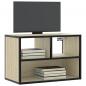 Preview: ARDEBO.de - TV-Schrank Sonoma-Eiche 60x31x39,5 cm Holzwerkstoff und Metall