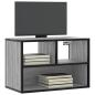Preview: ARDEBO.de - TV-Schrank Grau Sonoma 60x31x39,5 cm Holzwerkstoff und Metall