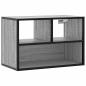 Preview: TV-Schrank Grau Sonoma 60x31x39,5 cm Holzwerkstoff und Metall