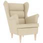 Preview: Sessel Creme 74x84x100 cm Stoff