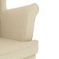 Preview: Sessel Creme 74x84x100 cm Stoff