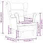 Preview: Sessel Creme 74x84x100 cm Stoff