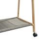 Preview: Kleiderständer mit Ablagen und Rollen 132x45,5x155,5 cm Bambus
