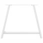 Preview: Couchtischbeine A-Form 2 Stk. Weiß 90x(72-73) cm Stahl
