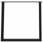 Preview: Esstischbeine U-Form 2 Stk. Schwarz 70x(72-73) cm Stahl