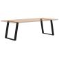 Preview: Esstischbeine U-Form 2 Stk. Schwarz 70x(72-73) cm Stahl