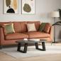 Preview: Couchtischbeine U-Form 2 Stk. Schwarz 50x(30-31) cm Stahl