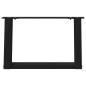 Preview: Couchtischbeine U-Form 2 Stk. Schwarz 50x(30-31) cm Stahl