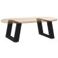 Preview: Couchtischbeine U-Form 2 Stk. Schwarz 50x(30-31) cm Stahl