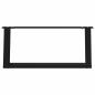 Preview: Couchtischbeine U-Form 2 Stk. Schwarz 70x(30-31) cm Stahl