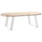 Preview: Couchtischbeine U-Form 2 Stk. Weiß 50x(42-43) cm Stahl