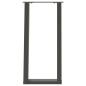 Preview: Konsolentischbeine U-Form 2 Stk. Anthrazit 28x(72-73) cm Stahl