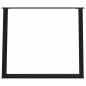 Preview: Esstischbeine U-Form 2 Stk. Schwarz 90x(72-73) cm Stahl