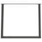 Preview: Esstischbeine U-Form 2 Stk. Anthrazit 90x(72-73) cm Stahl