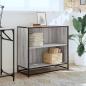 Preview: Bücherschrank Grau Sonoma 80,5x35x76 cm Holzwerkstoff