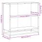 Preview: Bücherschrank Grau Sonoma 80,5x35x76 cm Holzwerkstoff