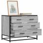 Preview: ARDEBO.de - Schubladenschrank Grau Sonoma 70x41x56 cm Holzwerkstoff