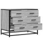 Preview: Schubladenschrank Grau Sonoma 70x41x56 cm Holzwerkstoff