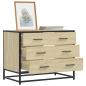 Preview: ARDEBO.de - Schubladenschrank Sonoma-Eiche 70x41x56 cm Holzwerkstoff