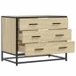 Preview: Schubladenschrank Sonoma-Eiche 70x41x56 cm Holzwerkstoff