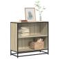 Preview: ARDEBO.de - Bücherregal Sonoma-Eiche 80,5x35x76 cm Holzwerkstoff