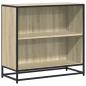 Preview: Bücherregal Sonoma-Eiche 80,5x35x76 cm Holzwerkstoff