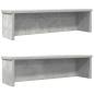 Preview: ARDEBO.de - Küchenregale Stapelbar 2 Stk. Betongrau 60x15x16 cm