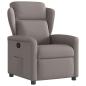 Preview: ARDEBO.de - Relaxsessel Taupe Stoff