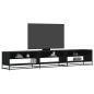 Preview: ARDEBO.de - TV-Schrank Schwarz 270x40x46 cm Holzwerkstoff