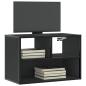 Preview: ARDEBO.de - TV-Schrank Schwarz 60x31x39,5 cm Holzwerkstoff und Metall