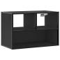 Preview: TV-Schrank Schwarz 60x31x39,5 cm Holzwerkstoff und Metall