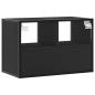 Preview: TV-Schrank Schwarz 60x31x39,5 cm Holzwerkstoff und Metall