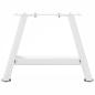 Preview: Couchtischbeine A-Form 2 Stk. Weiß 50x(30-31) cm Stahl