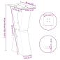 Preview: Couchtischbeine X-Form 2 Stk. Schwarz 38x(42-43) cm Stahl
