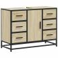 Preview: Waschbeckenunterschrank Sonoma-Eiche 80x33x60 cm Holzwerkstoff