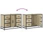 Preview: Waschbeckenunterschrank Sonoma-Eiche 80x33x60 cm Holzwerkstoff
