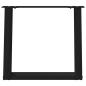 Preview: Couchtischbeine U-Form 2 Stk. Schwarz 50x(42-43) cm Stahl
