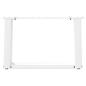 Preview: Couchtischbeine U-Form 2 Stk. Weiß 50x(30-31) cm Stahl