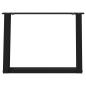Preview: Couchtischbeine U-Form 2 Stk. Schwarz 70x(42-43) cm Stahl