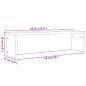 Preview: Küchenregal Stapelbar Altholz-Optik 60x15x16 cm Holzwerkstoff