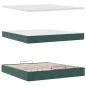 Preview: Ottoman-Bett mit Matratzen Dunkelgrün 180x200 cm Samt