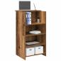 Preview: ARDEBO.de - Empfangstheke Altholz-Optik 55x50x103,5 cm Holzwerkstoff