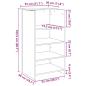 Preview: Empfangstheke Altholz-Optik 55x50x103,5 cm Holzwerkstoff