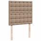 Preview: Ottoman-Bett mit Matratze Cappuccino-Braun 90x190 cm Kunstleder