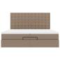 Preview: Ottoman-Bett mit Matratzen Cappuccino 200x200cm Kunstleder