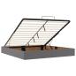 Preview: Ottoman-Bett mit Matratze Grau 180x200 cm Kunstleder