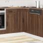 Preview: Küchen-Eckunterschrank Kalmar Braun Eichen-Optik Holzwerkstoff