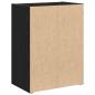 Preview: Bücherregal Schwarz Eichen-Optik 40x24x52 cm Holzwerkstoff